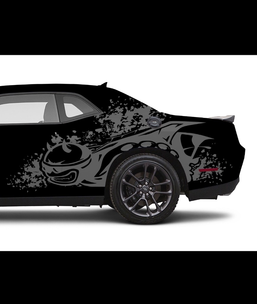 Custom Demon Graphic - Dodge Challenger