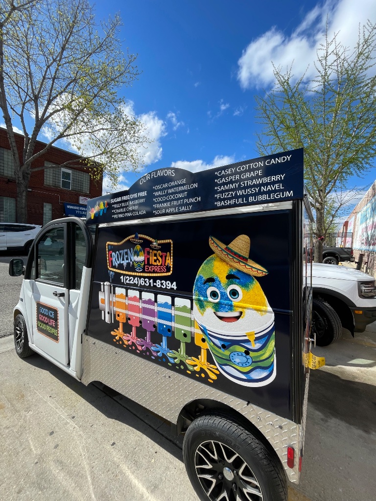 Frozen Fiesta Express Food Truck - Side