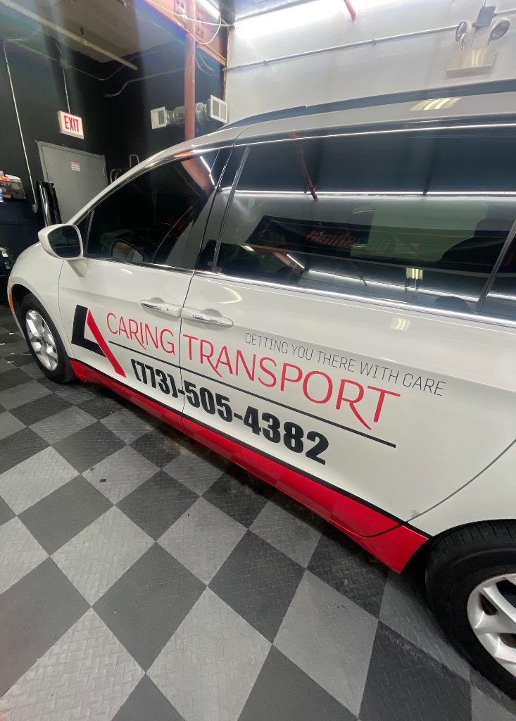 Caring Transport Vehicle Wrap