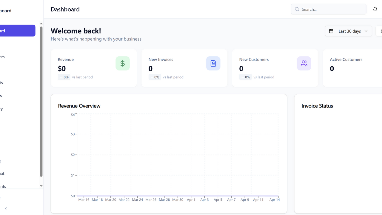 Business Crm Dashboared template preview