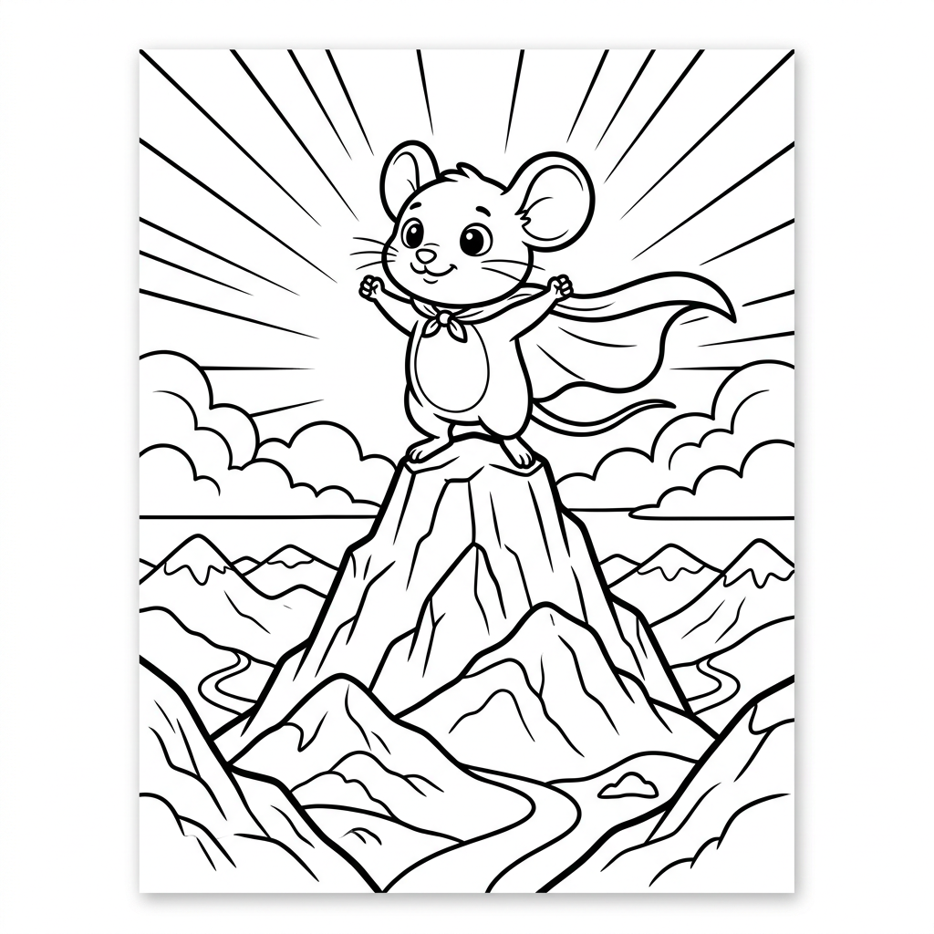 Courage coloring sheet preview