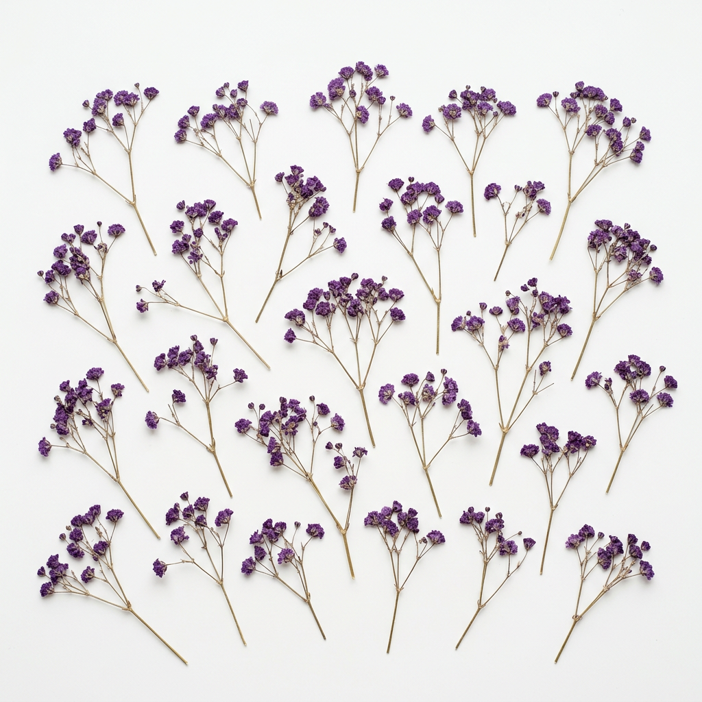 Purple Pressed Flowers