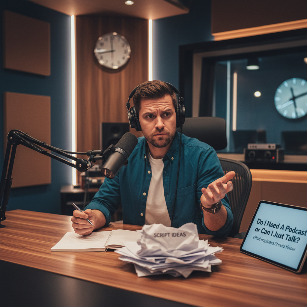Do I Need a Podcast Script or Can I Just Talk? What Beginners Should Know