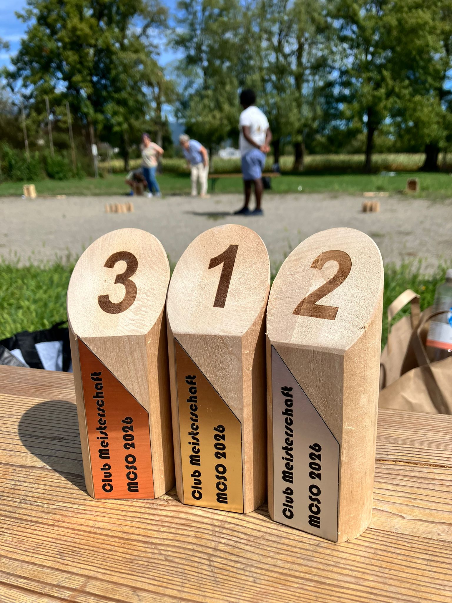 Holzpokale der Clubmeisterschaft 2026