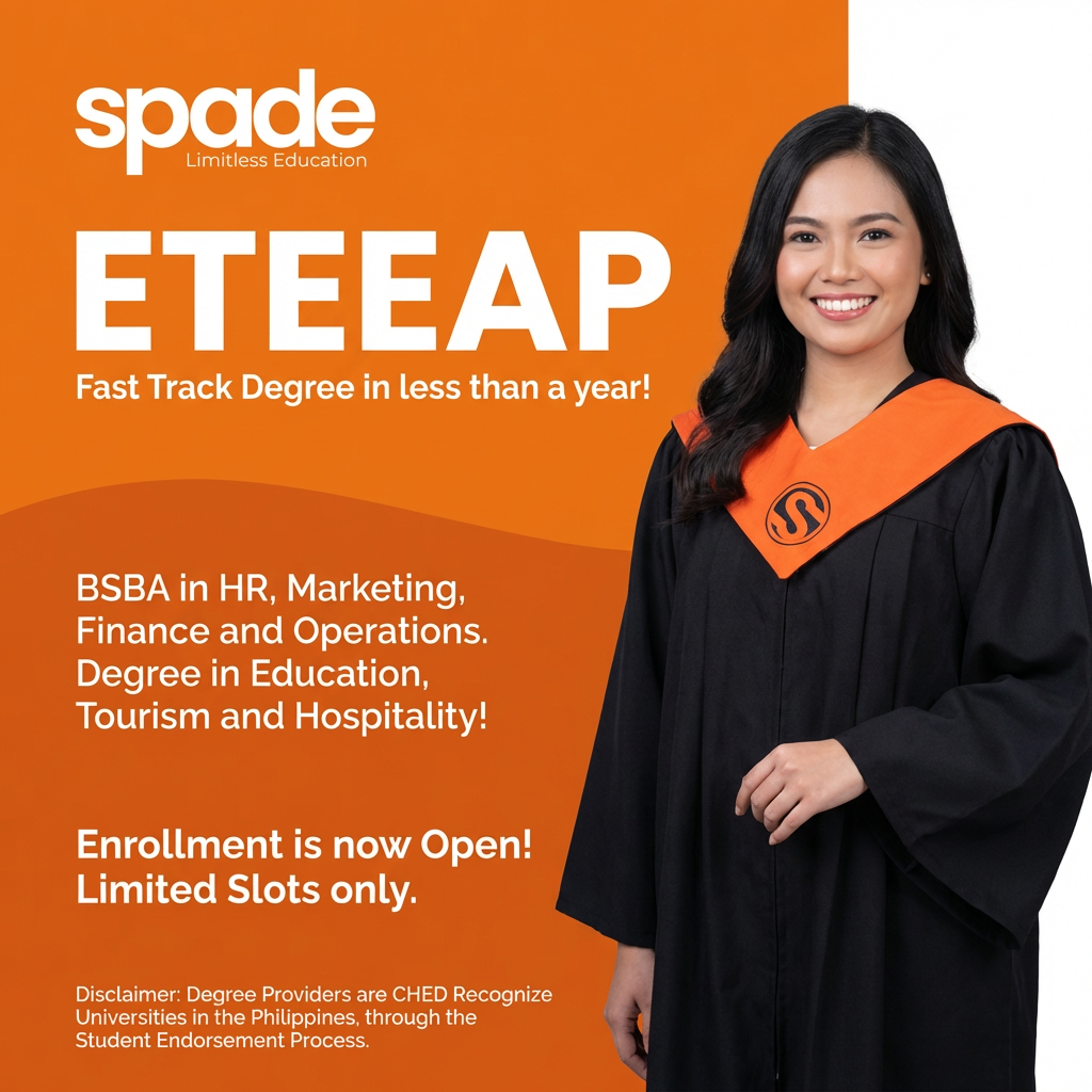 SPADE ETEEAP Male Graduate diploma ribbon