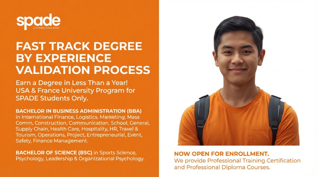 SPADE ETEEAP Courses Your Path to a Degree