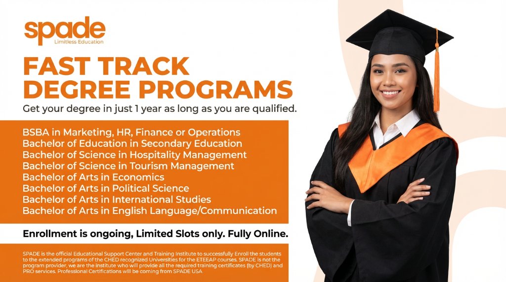 SPADE ETEEAP Fast Track Degree Graduate Female
