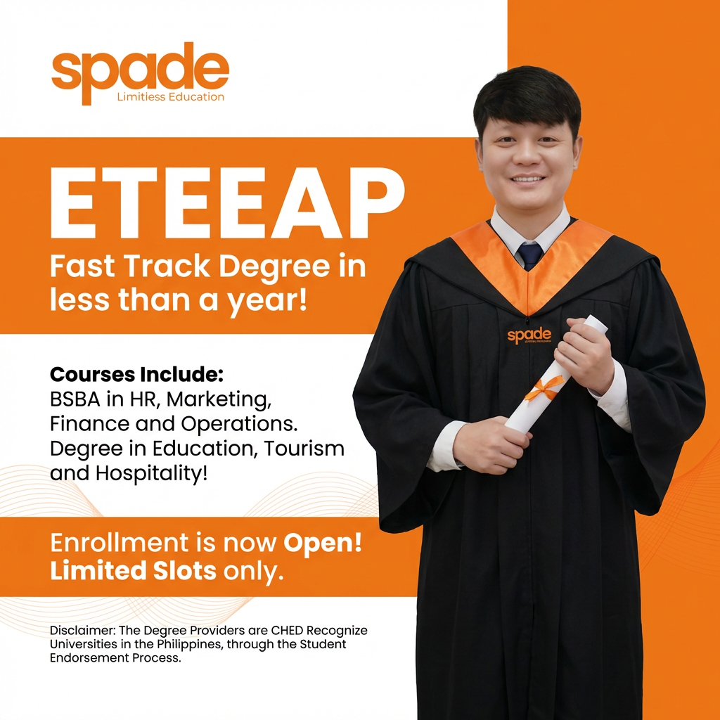 SPADE ETEEAP Male Graduate fast track