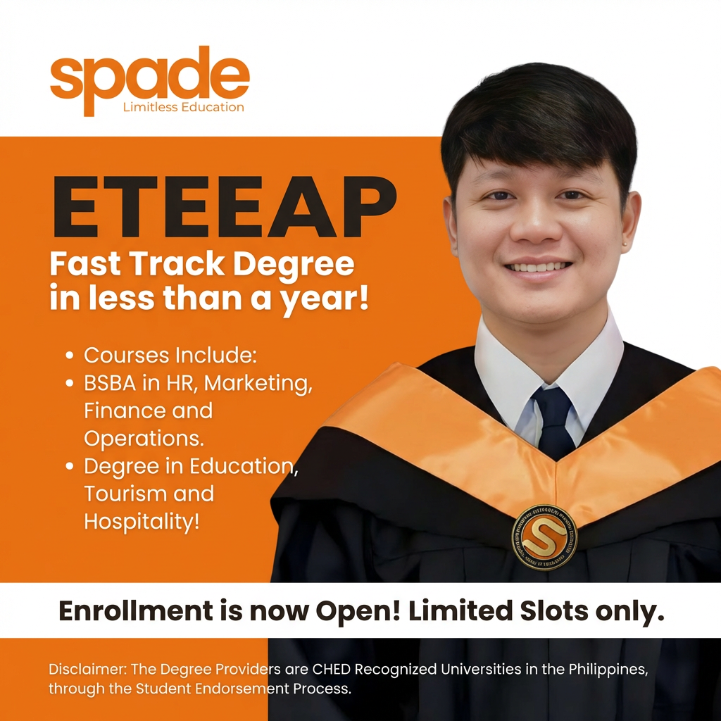 SPADE ETEEAP Female Graduate with folder