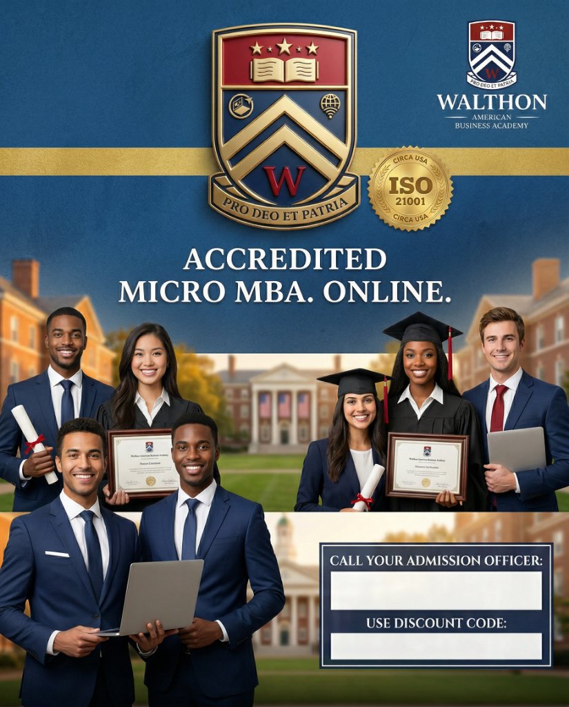 Walthon Accredited Micro MBA Online