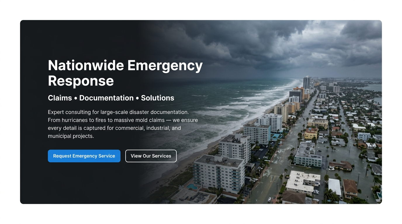 Hurricane aerial view