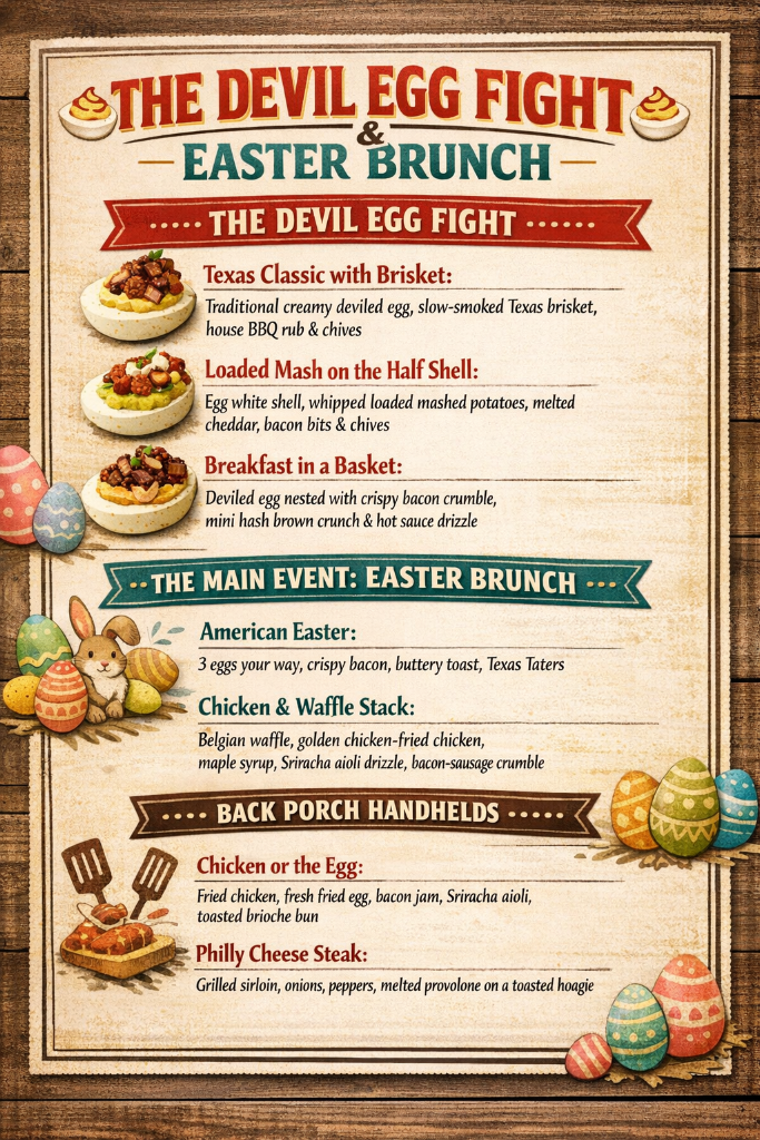 Easter Brunch Menu - The Devil Egg Fight & Easter Brunch