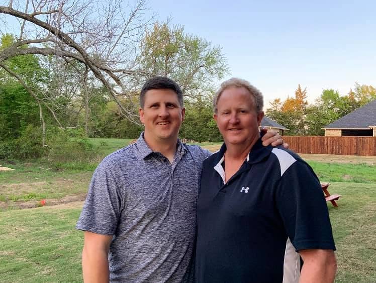 Scott Crowell with his son Cooper Crowell