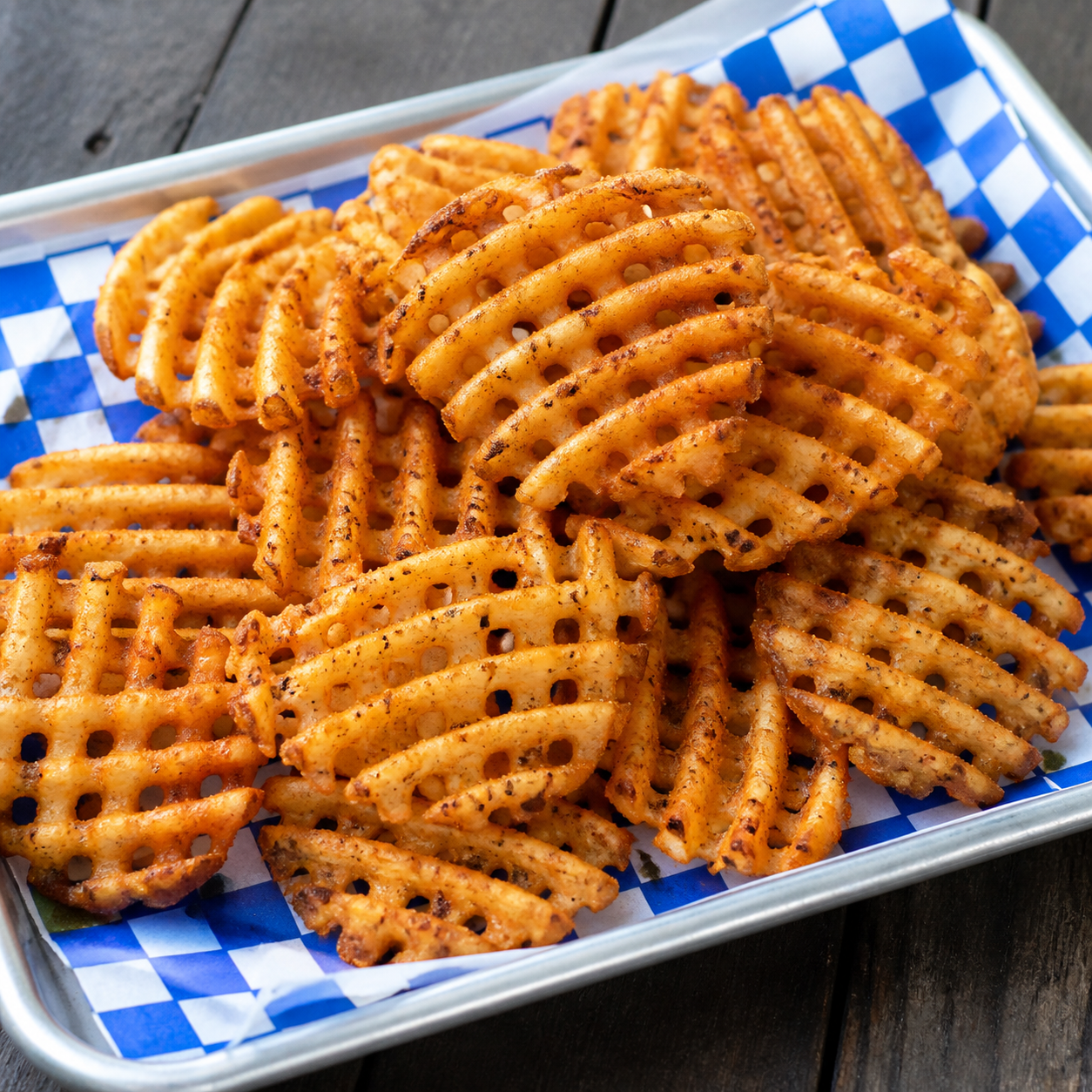 Waffle fries