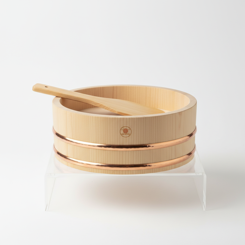 Hinomaru Japanese Hangiri Sushi Rice Tub