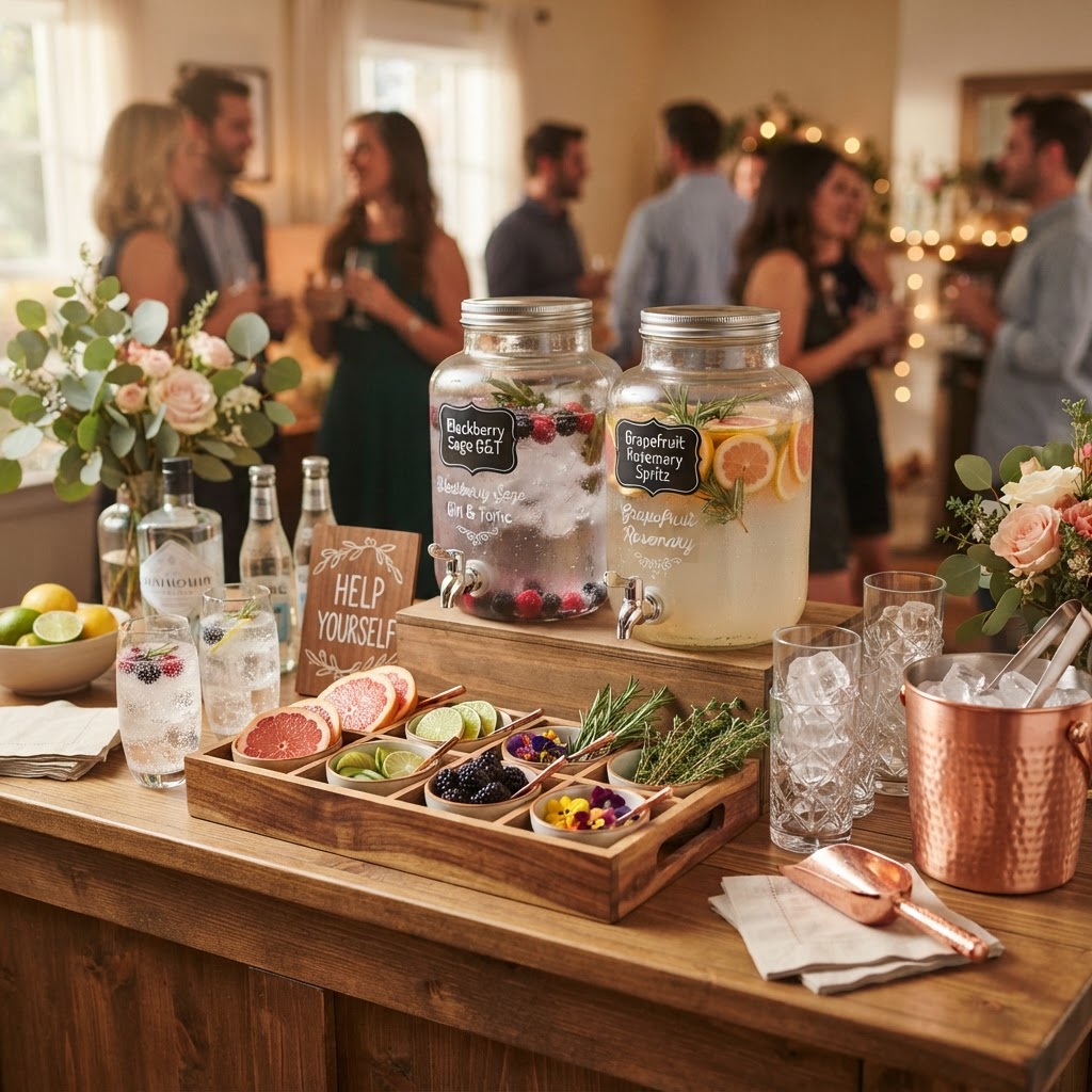 The Art of the "Self-Serve" Beverage Station: Mastering Batch-Prep and Garnish Trays for Seamless, Hands-Off Entertaining