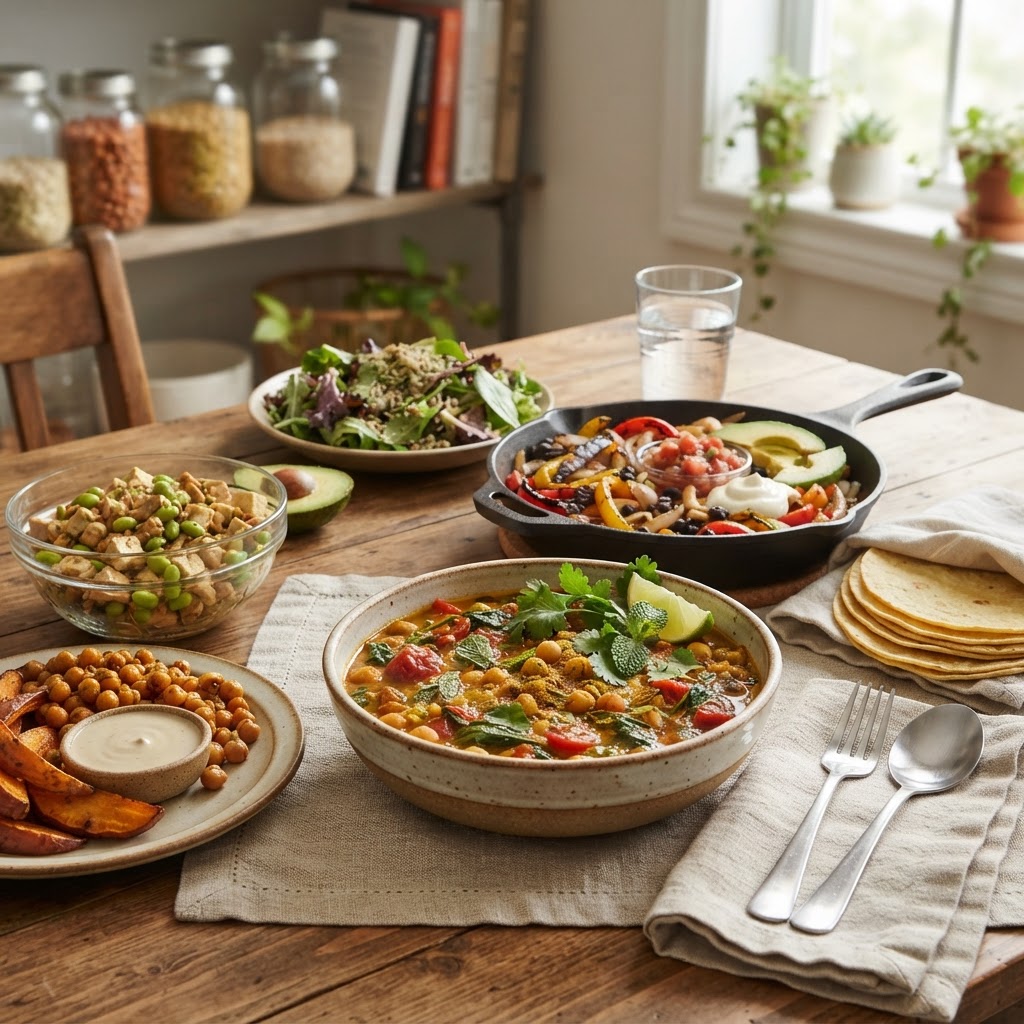 The Plant-Based Pantry: 5 High-Protein Meatless Dinners Ready in 30 Minutes