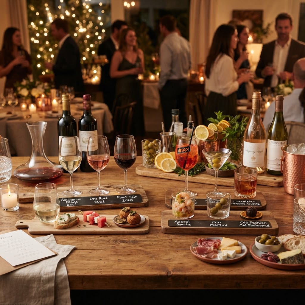 The Art of the Drink-Pairing Station: How to Curate Wine and Cocktail Flights for Your Next Dinner Party