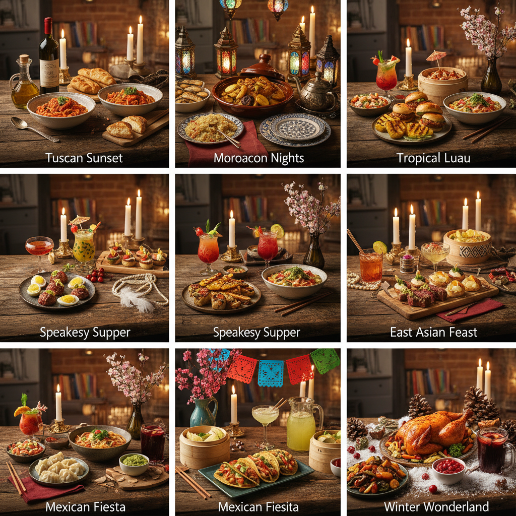 7 Themed Dinner Parties: Unique Menus and Tips for Effortless Entertaining
