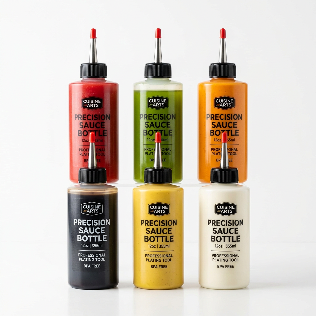 Precision Sauce Squeeze Bottles 6-pack
