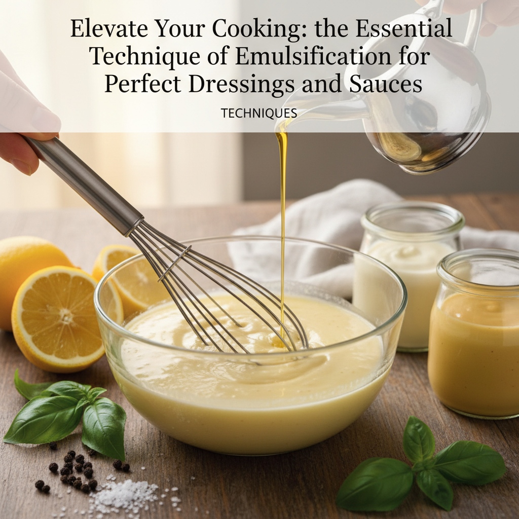Elevate Your Cooking: The Essential Technique of Emulsification for Perfect Dressings and Sauces