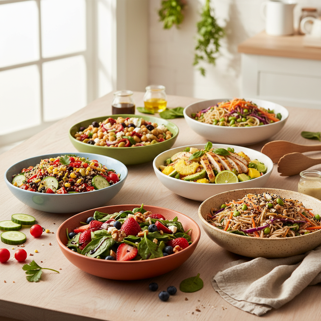 Transform Your Lunch Routine: 5 Vibrant Salad Recipes That Nourish and Delight