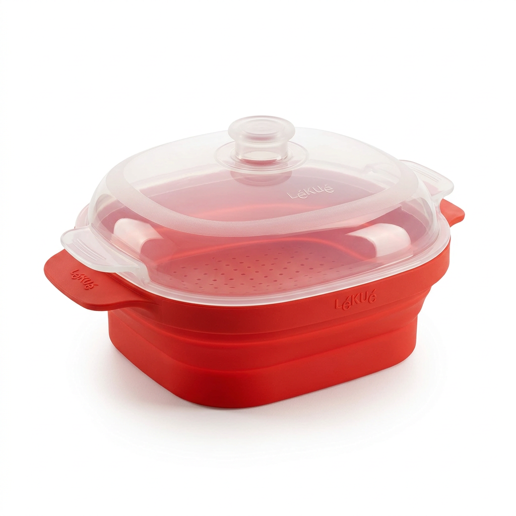 Lekue Collapsible Silicone Microwave Steamer