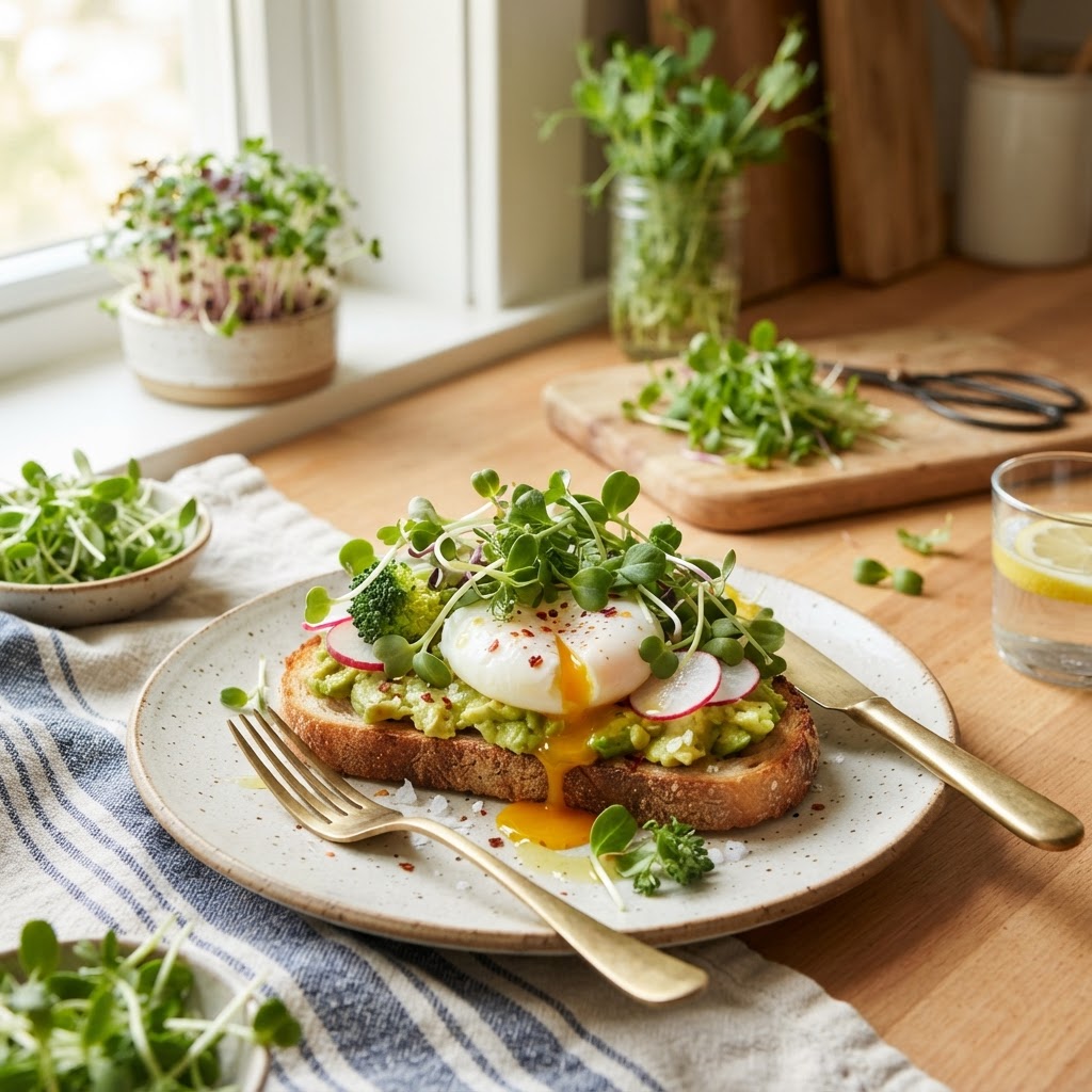 The Healthy Home Cook’s Guide to Microgreens: How to Grow, Select, and Incorporate Nutrient-Dense Greens Into Every Meal