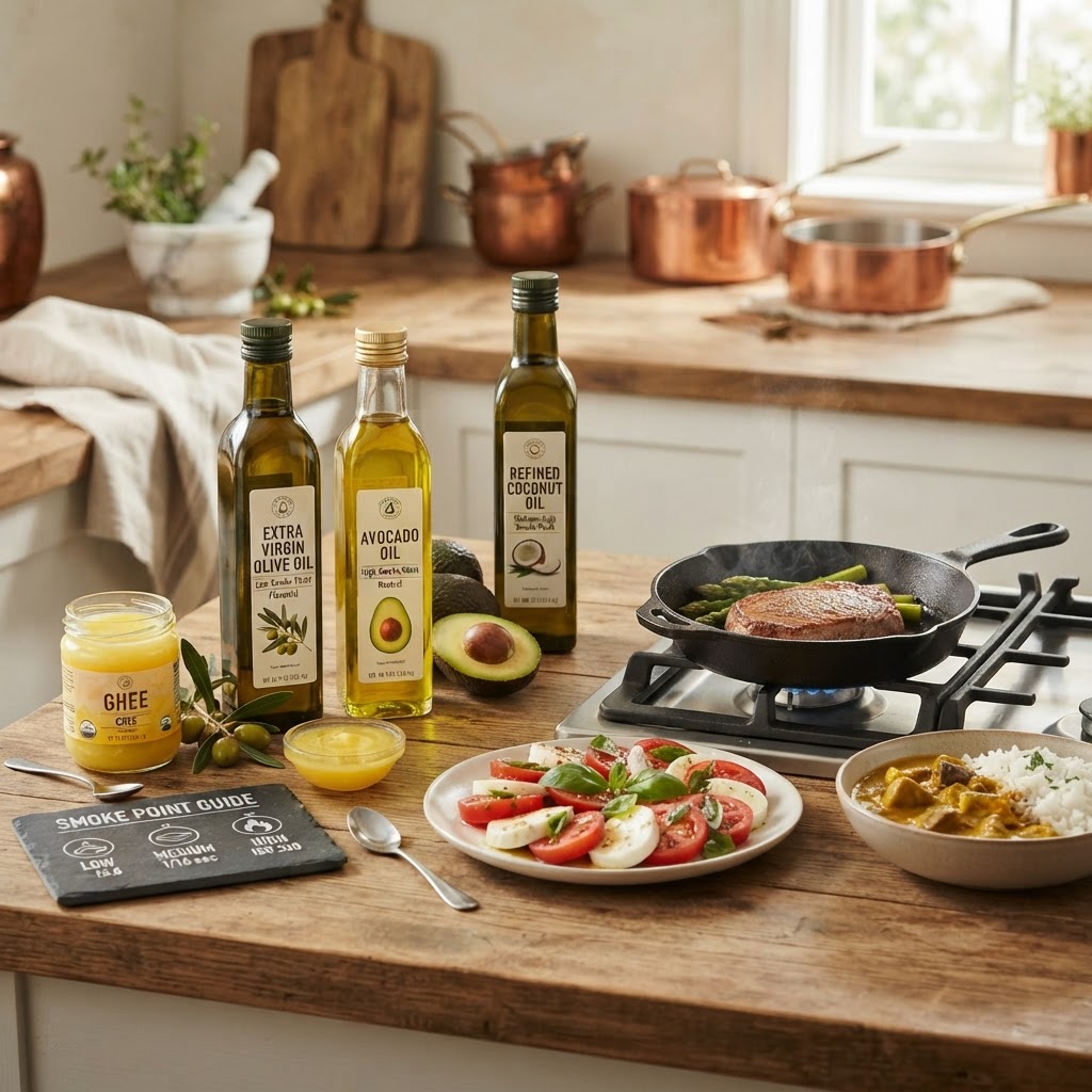The Home Cook’s Guide to Fats: Understanding Smoke Points, Flavor Profiles, and Choosing the Right Oil for Every Technique
