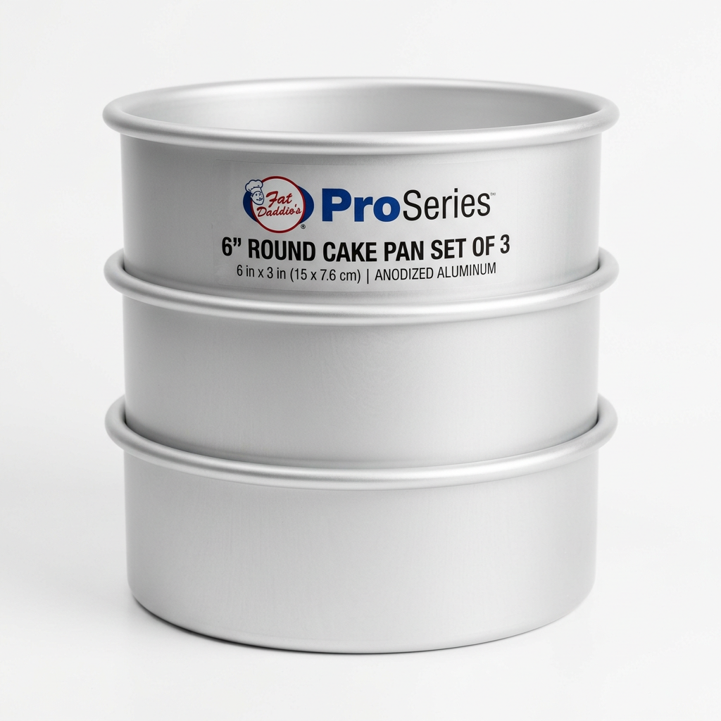 Fat Daddio's 6-inch Cake Pan Set of 3