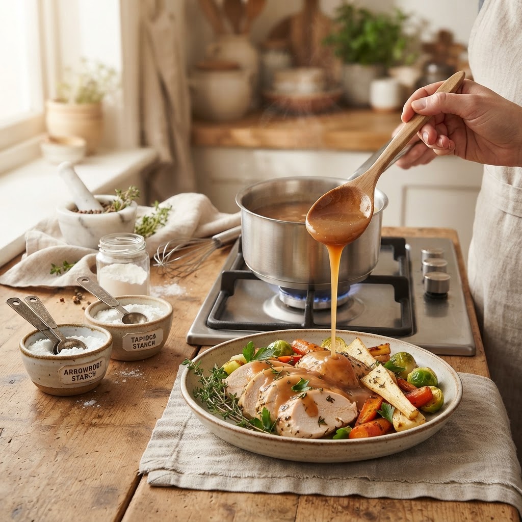 The Healthy Home Cook’s Guide to "Grain-Free Thickening": Mastering Arrowroot and Tapioca Starch Ratios for Light, Gluten-Free Sauces and Gravies