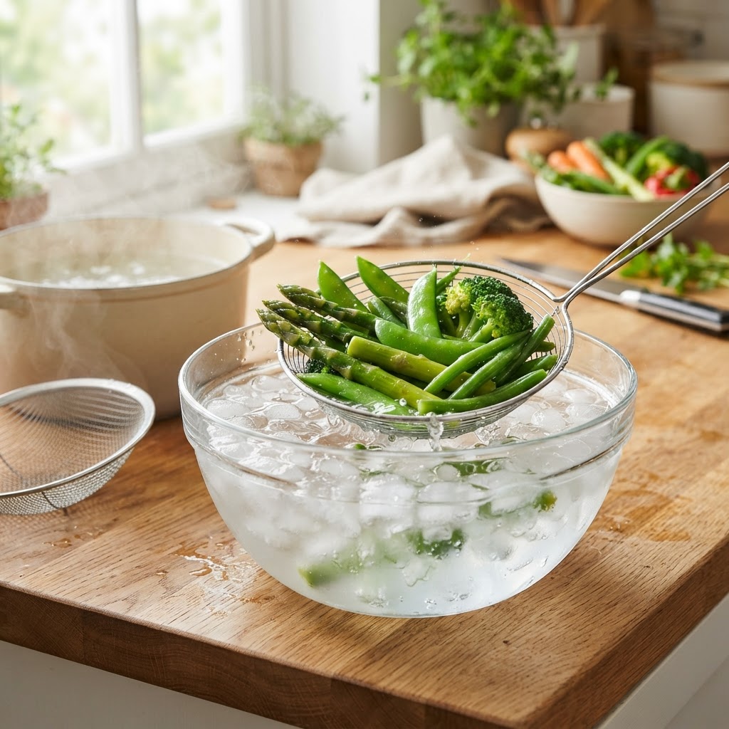 The Home Cook’s Guide to Ice-Bath Blanching: Mastering Rapid Cooling Techniques for Vibrant Color and Crisp Texture in Summer Vegetables
