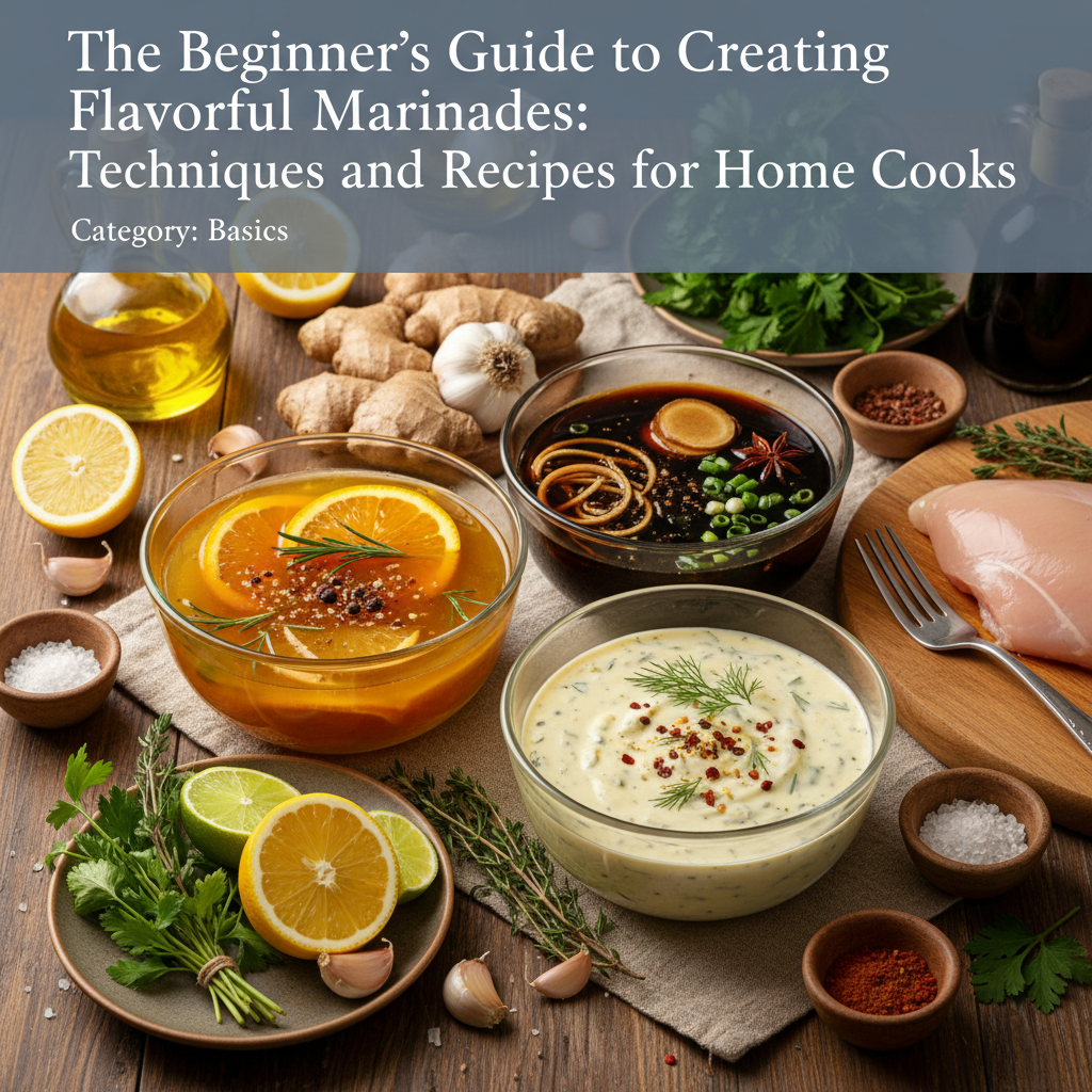 The Beginner's Guide to Creating Flavorful Marinades: Techniques and Recipes for Home Cooks
