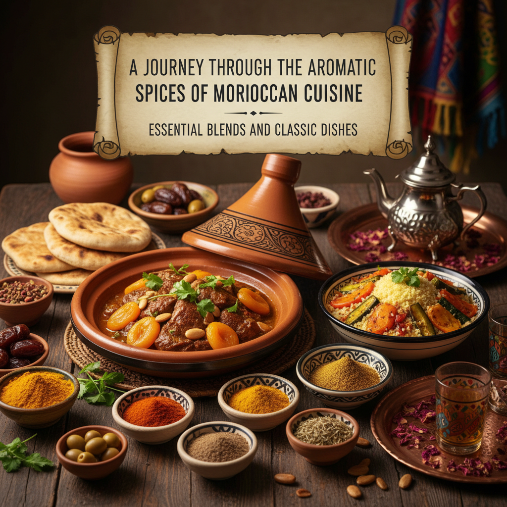 A Journey Through the Aromatic Spices of Moroccan Cuisine: Essential Blends and Classic Dishes