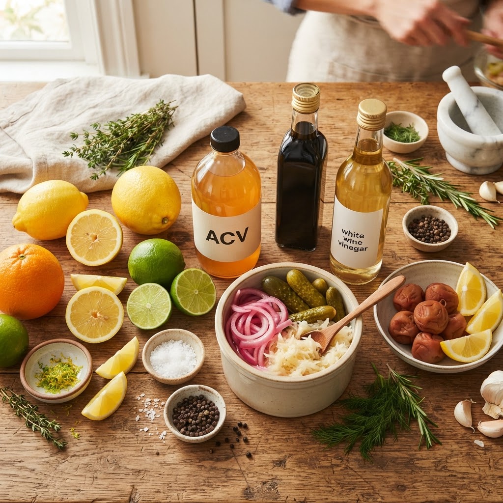 The Home Cook’s Guide to Acid: Balancing Flavor Profiles with Vinegar, Citrus, and Fermented Fruits