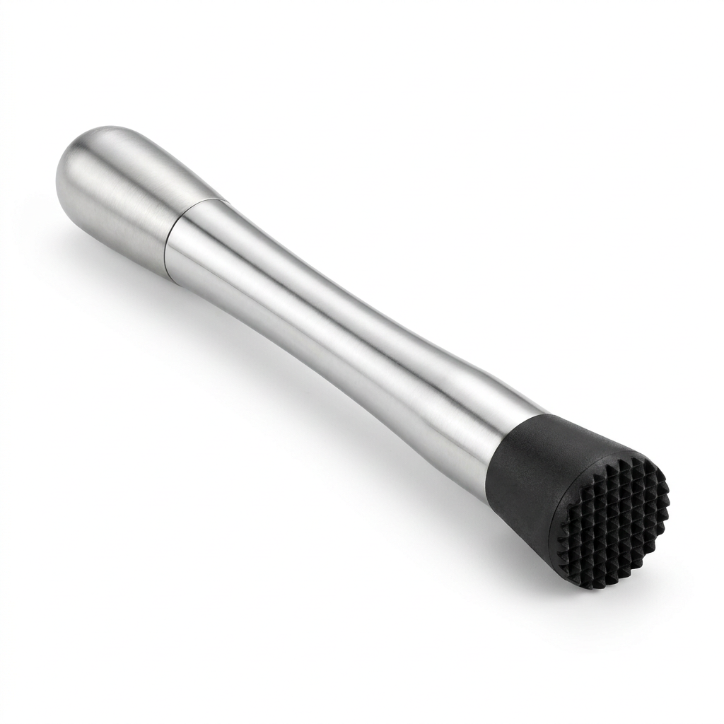 Stainless Cocktail Muddler with Nylon Teeth