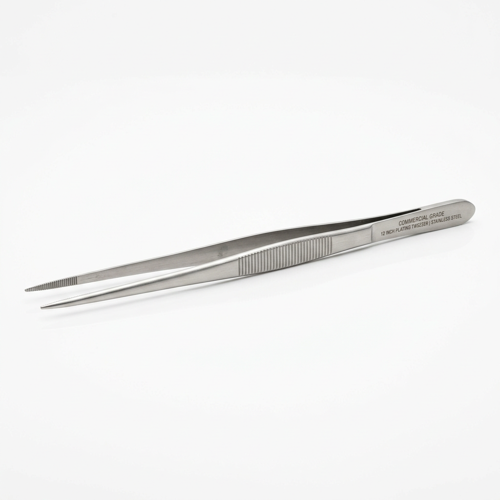 Commercial Grade Plating Tweezers 12-inch