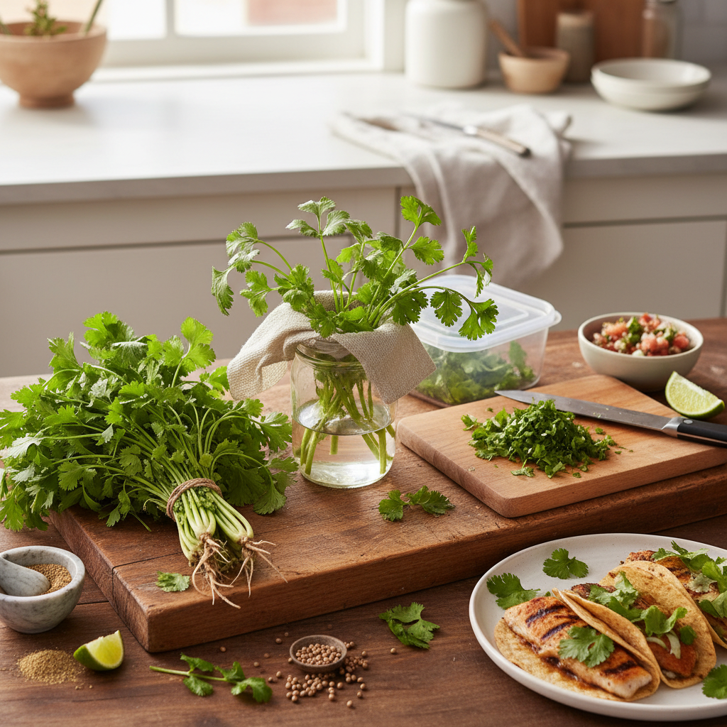 How to Choose, Store, and Cook with Fresh Cilantro: A Comprehensive Guide for Home Cooks