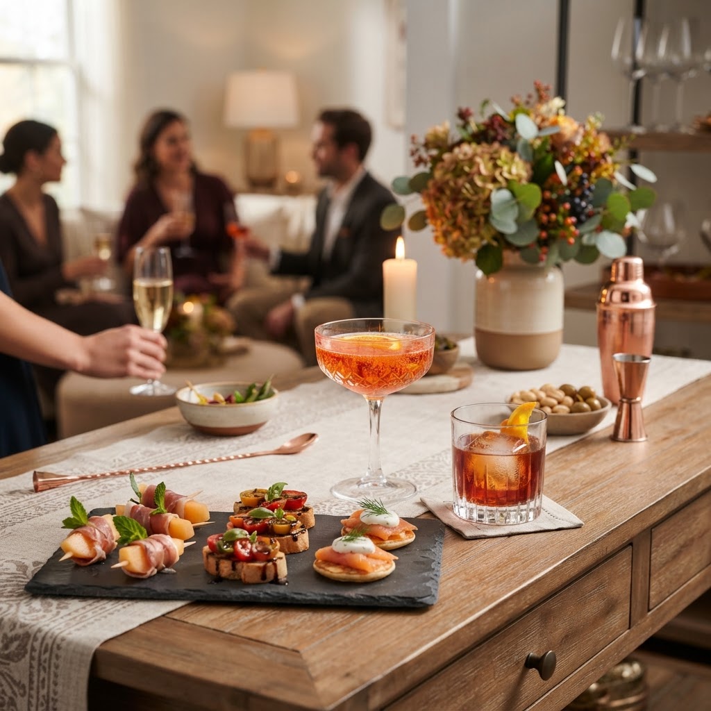 The Art of the "Cocktail Hour" Pairing: Mastering Small Bites and Drink Modalities for a Seamless Dinner Party Arrival