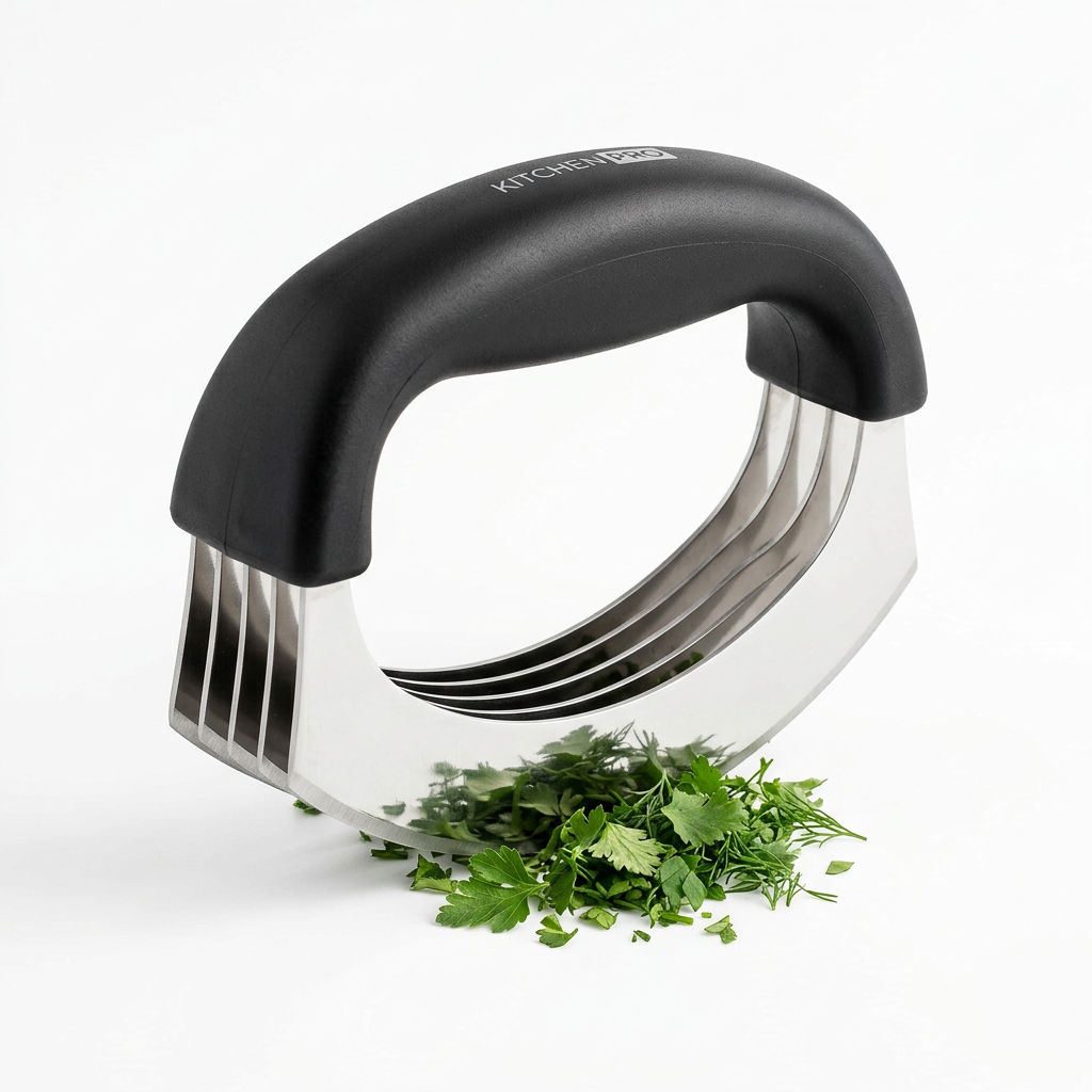 5-Blade Rolling Herb Chopper Mezzaluna
