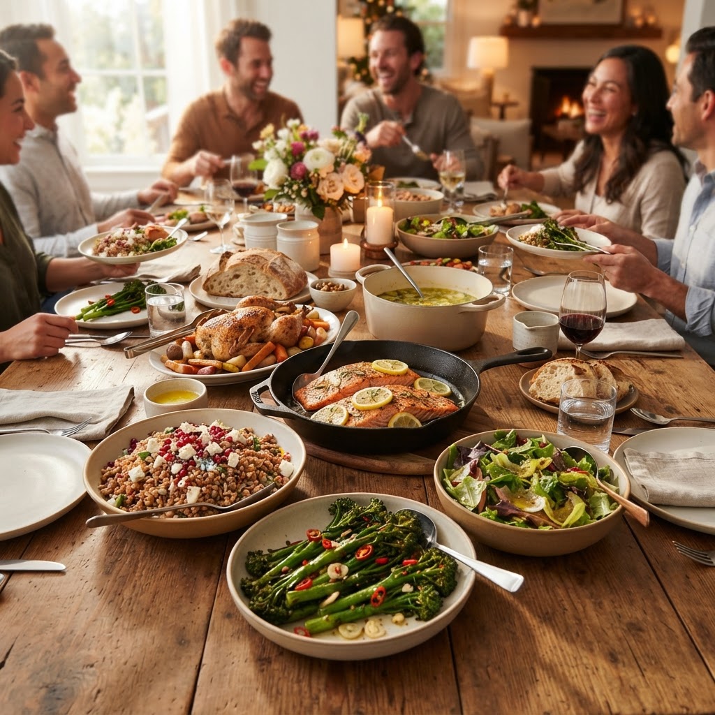 The Art of the "Family-Style" Spread: Mastering Proportional Serving and Temperature Retention for Effortless Large-Group Hosting