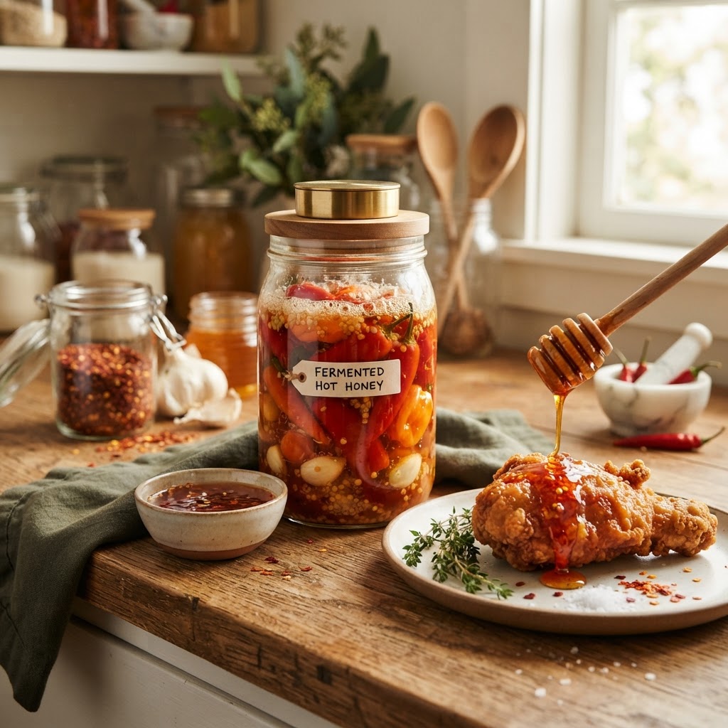 The Home Cook’s Guide to Fermented Hot Honey: Mastering Infusion Ratios for Sweet, Spicy, and Probiotic Condiments