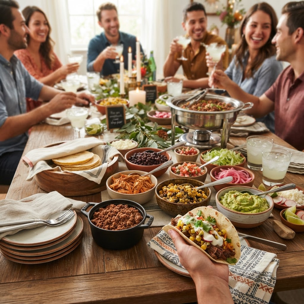 The Art of the "Build-Your-Own" Taco Bar: Mastering Component Ratios and Temperature Retention for Stress-Free, Interactive Hosting