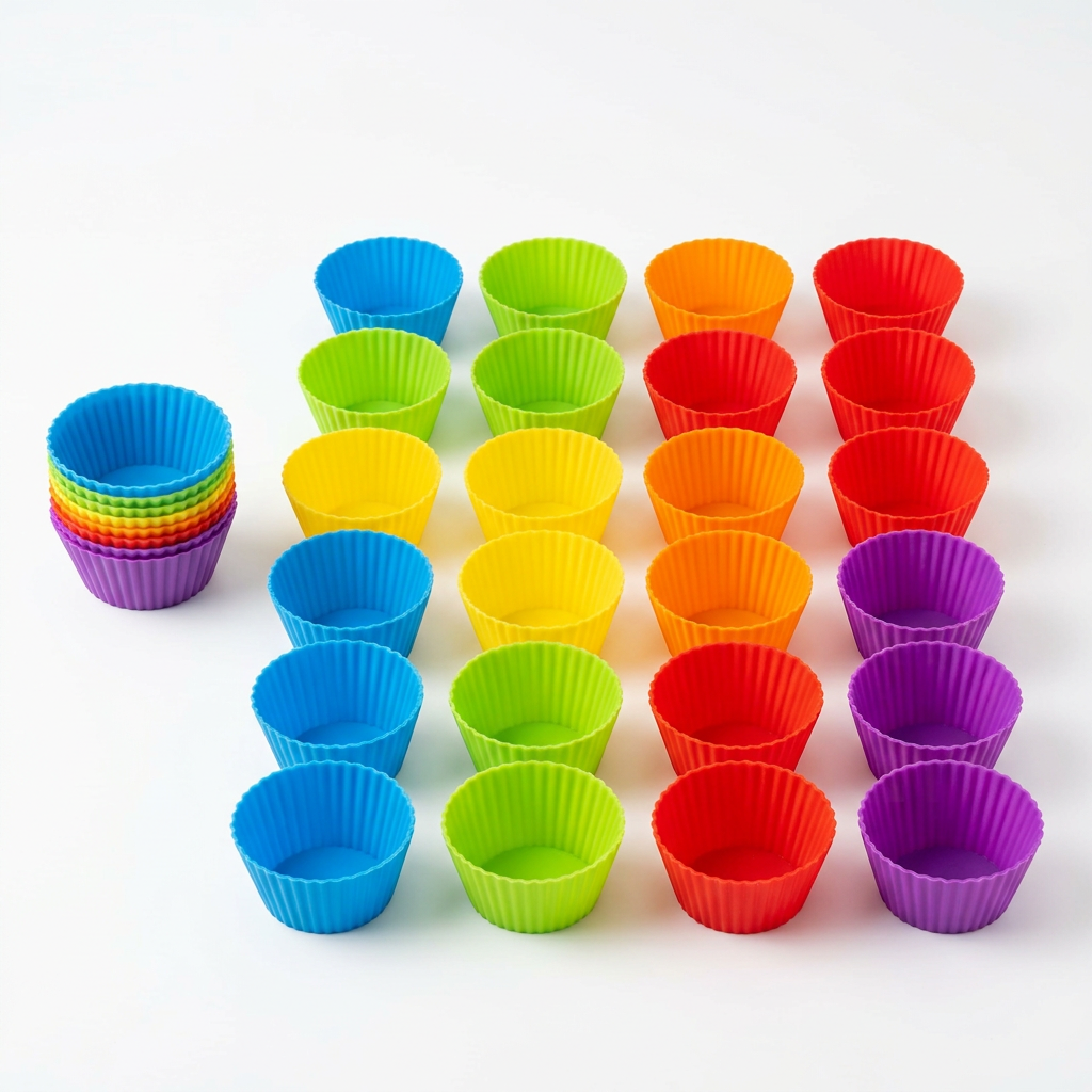 Silicone Reusable Baking Cups Set of 24