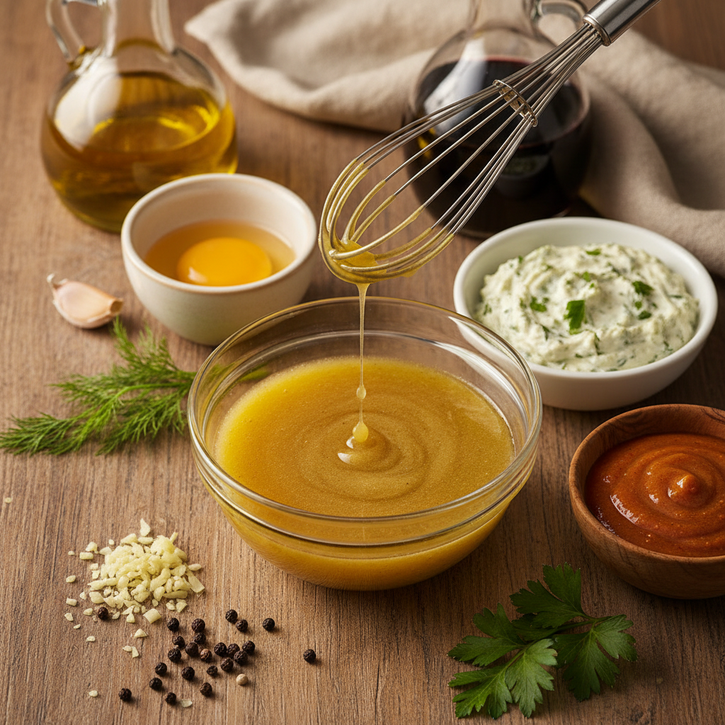 Mastering the Art of Emulsification: Techniques for Creating Fluid and Flavorful Dressings and Sauces