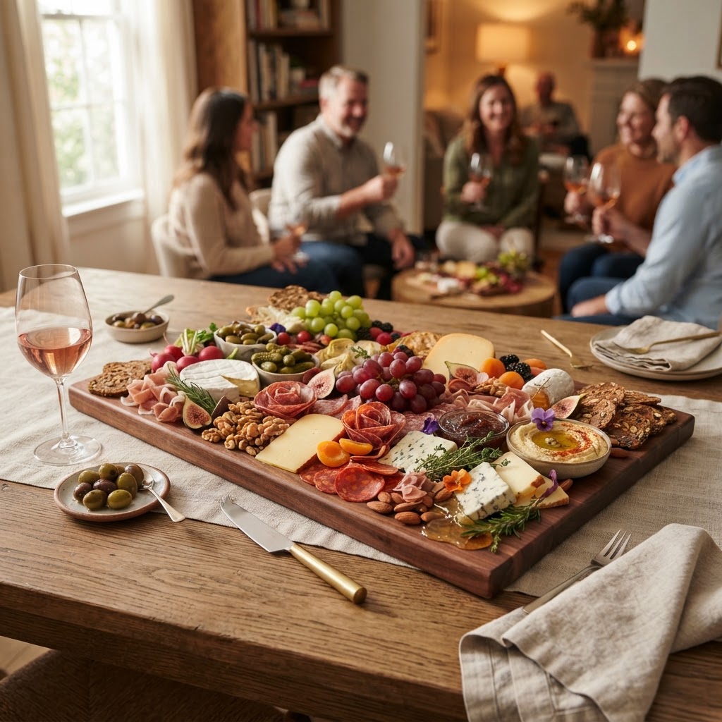 The Art of the "Grazing Board": Mastering Texture, Color, and Balance for Elegant, Low-Stress Hosting