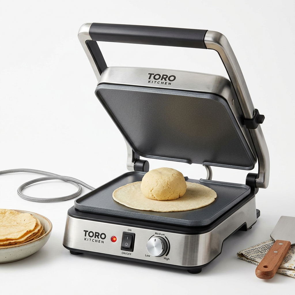 Electric Tortilla Masa Press and Cooker