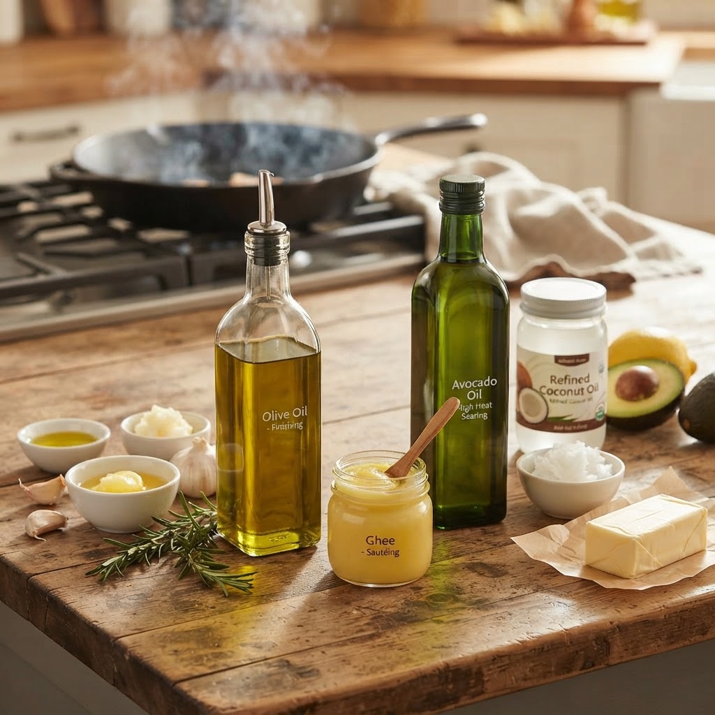 The Home Cook’s Guide to Nutritional Fats: Mastering Smoke Points and Flavor Profiles for Superior Searing, Sautéing, and Finishing