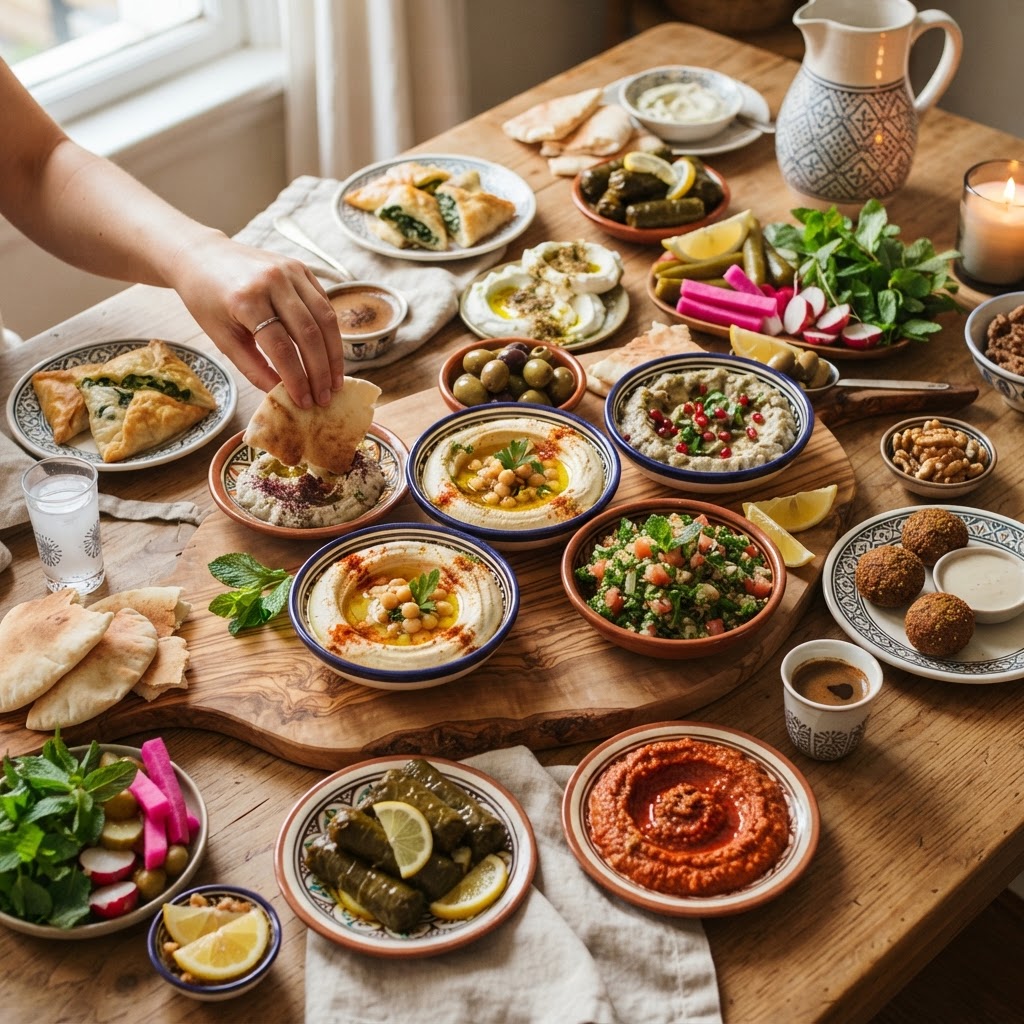 The Home Cook’s Guide to Middle Eastern Mezze: Mastering Flavor Balancing and Plating for Authentic, Shareable Spreads