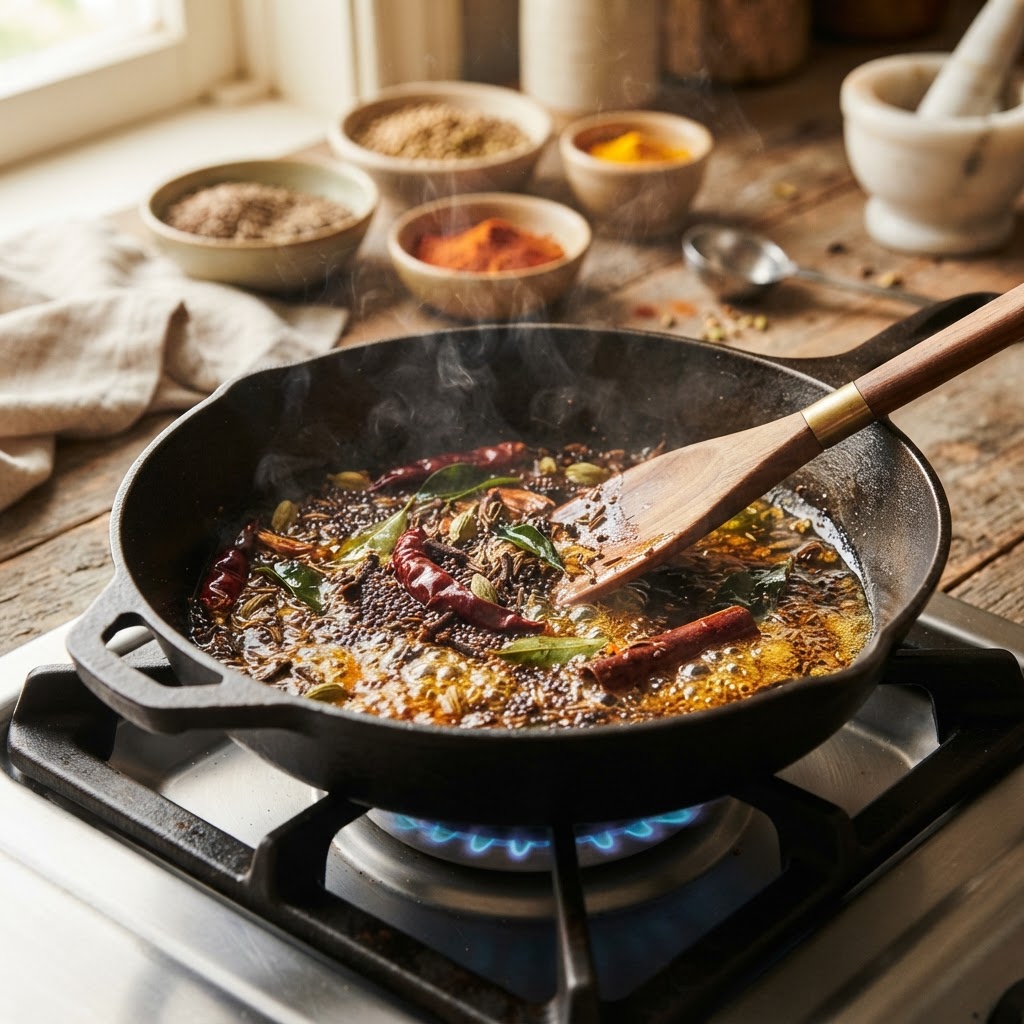 The Home Cook’s Guide to Tempering Spices: How to Bloom Aromatics for Deeper, Restaurant-Quality Flavor